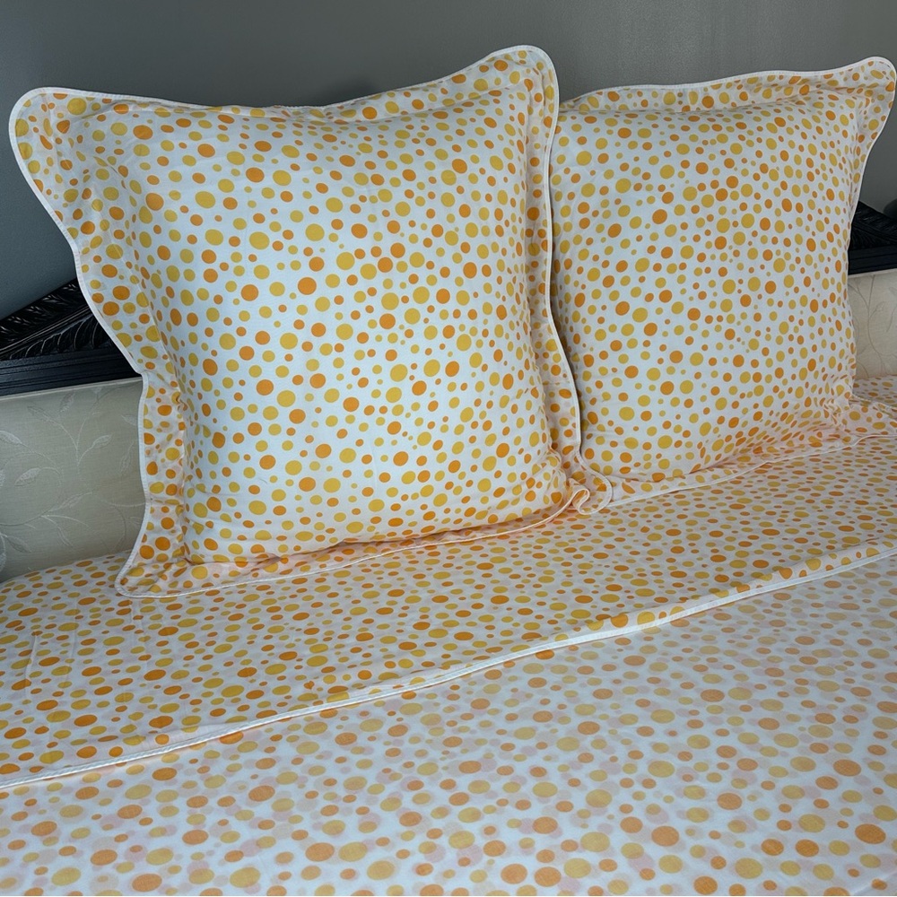 D.Porthault- Paris-100% Cotton Voile- Polka Dots